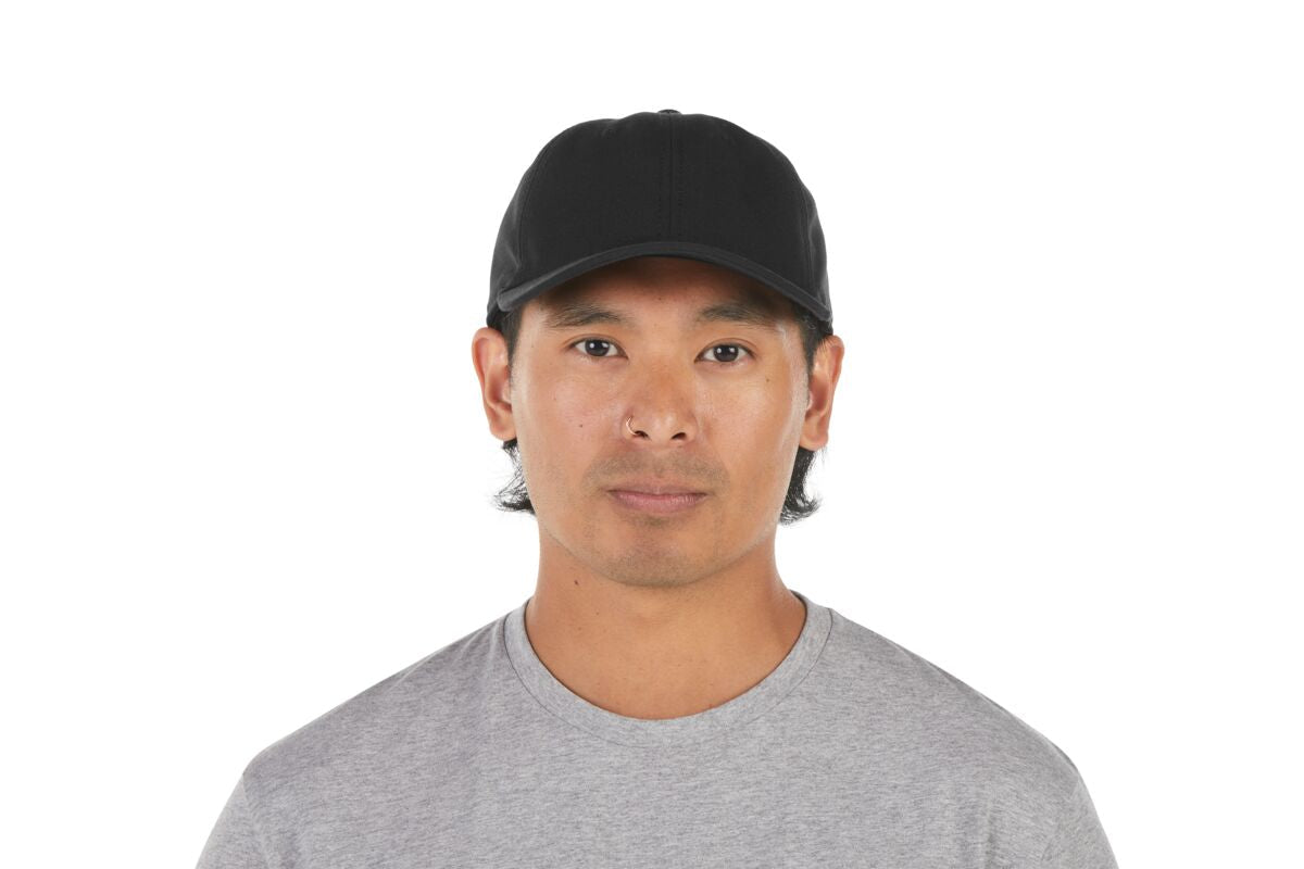 recycled-poly-dad-hat-h1 WebPDP-HAT004002_Recycled_Poly_Dad_Hat_Black_Studio_Harper_Studios_0723_Front__HAT004002OS.jpg